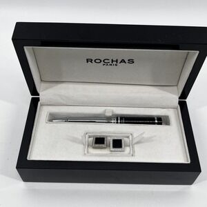 ROCHAS Paris -  pen and lapel pin set. Great for gifting or personal use